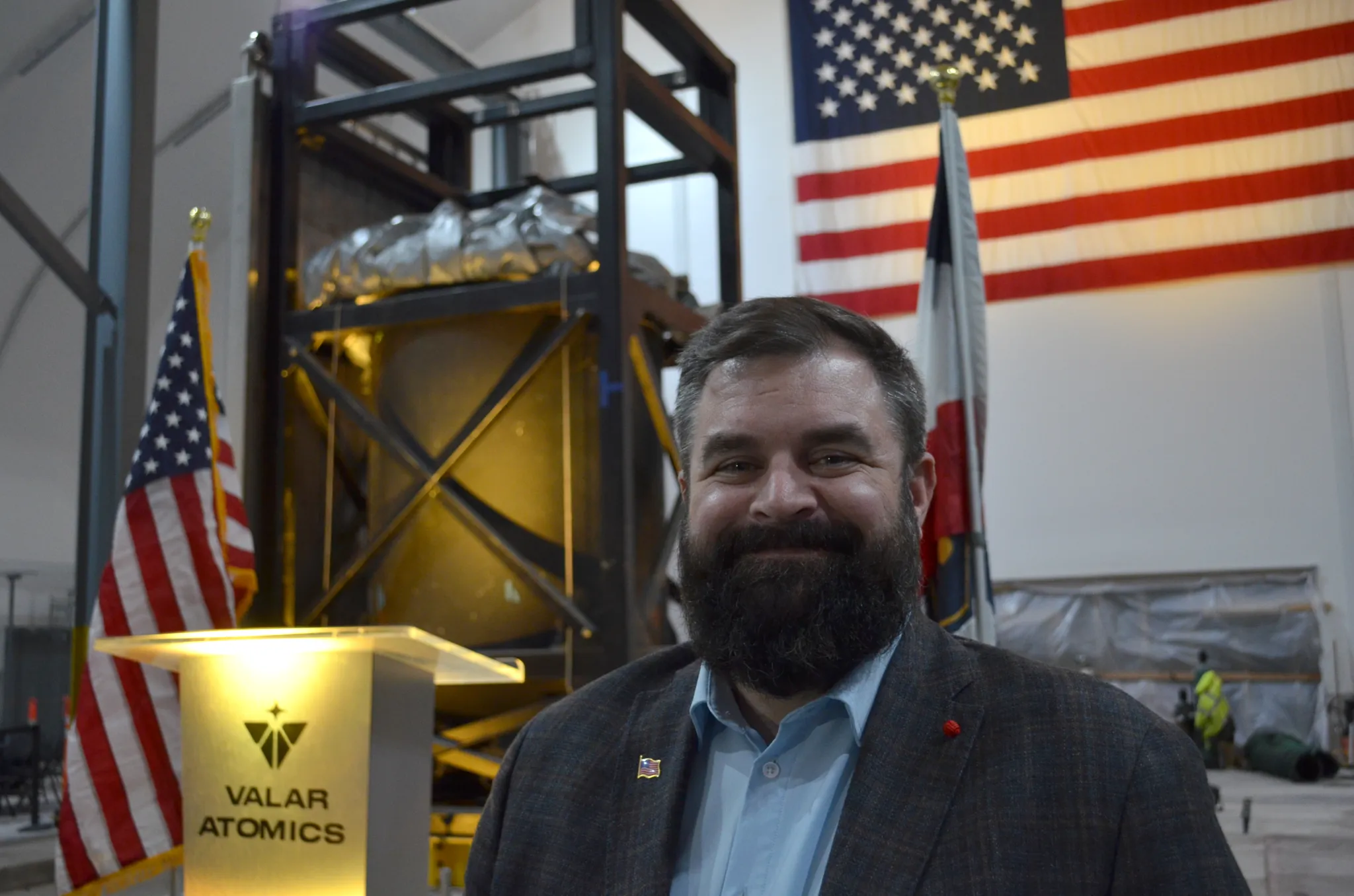 Brooks Benson at the Utah San Rafael Energy Lab, site of a prototype nuclear reactor